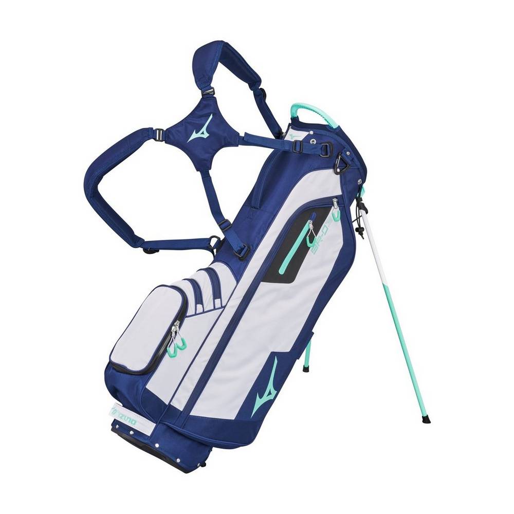 Mochila Mizuno BR-D3 Stand - Homem - Azul Marinho/Branco - XZSFT3684